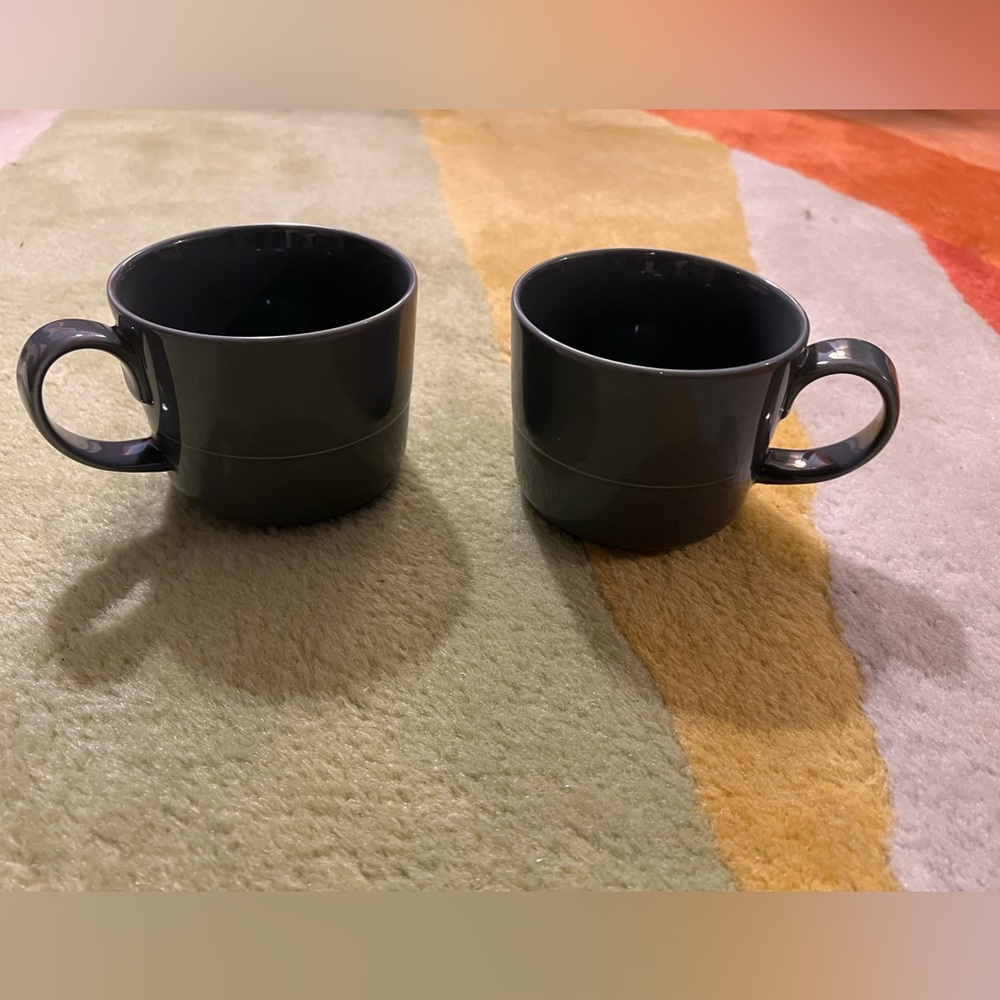 2 Crate & Barrel Aaron Probyn Porcelain Mugs